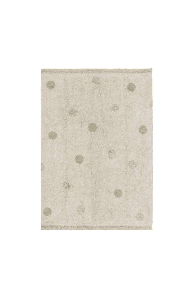 Lorena Canals Washable Rug Hippy Dots, Main, color, Natural, Oilve