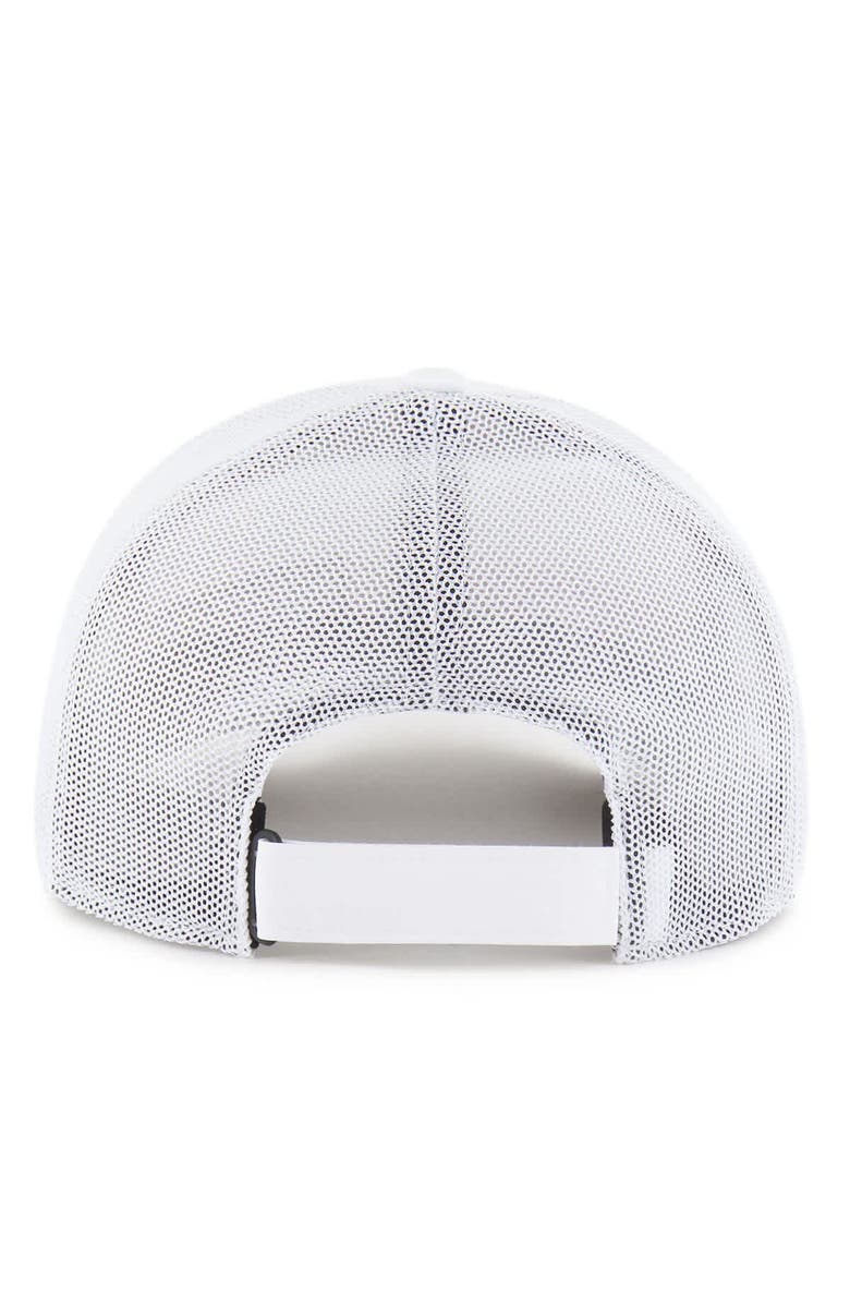 '47 Men's '47 White Los Angeles Rams Rangefinder Trucker Adjustable Hat, Alternate, color, White