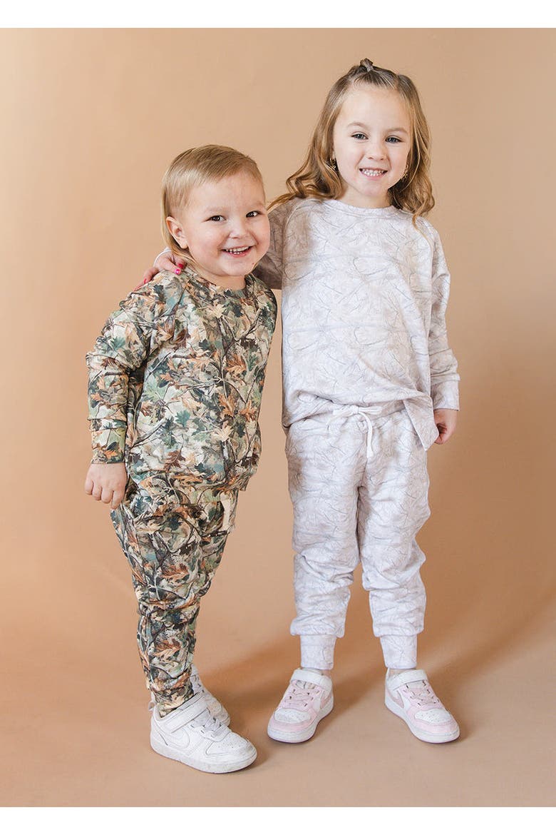 Baby Sweatshirt and Jogger Set, Alternate, color, White Oak Camo