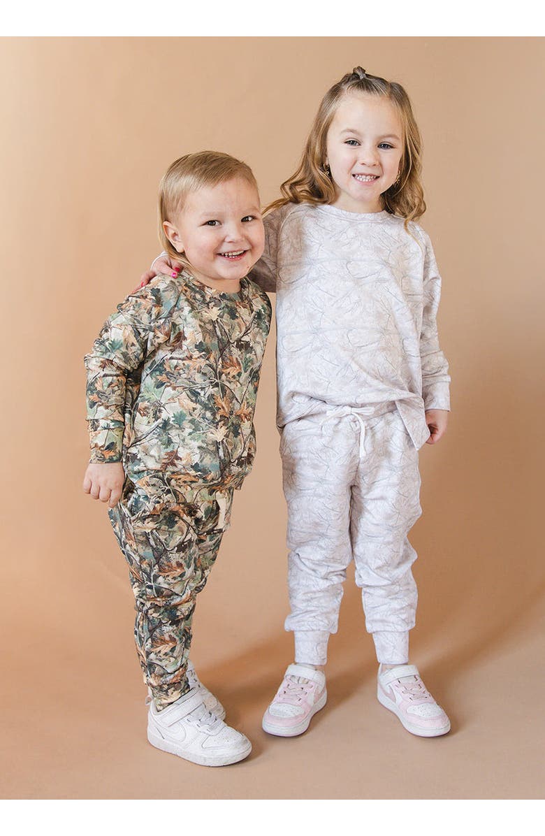 Charlie Lou Baby<sup>®</sup> Baby Sweatshirt and Jogger Set, Alternate, color, White Oak Camo