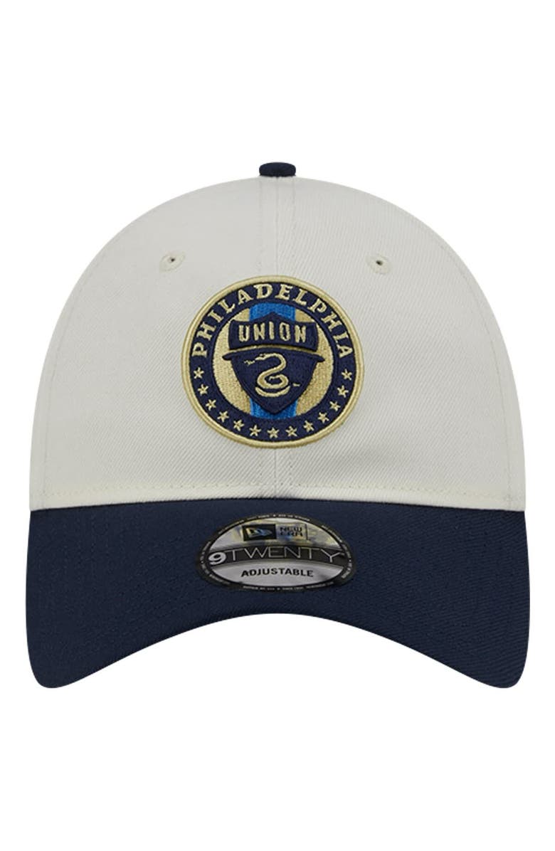 New Era Men's New Era White Philadelphia Union 2024 Kick Off Collection 9TWENTY Adjustable Hat, Alternate, color,