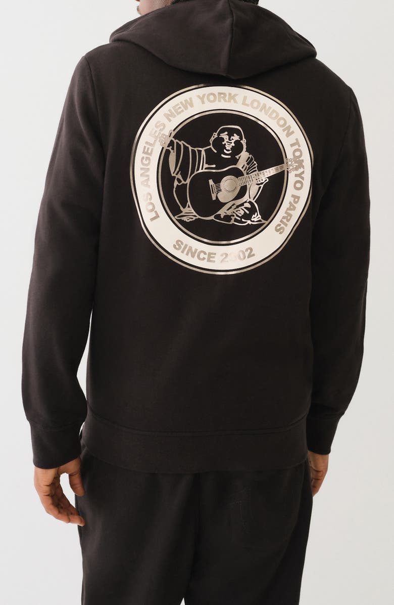 True Religion City Buddha Full-Zip Hoodie, Alternate, color, 