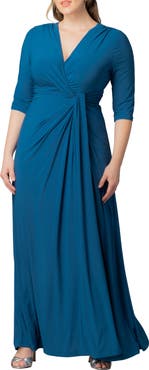 Kiyonna Evening Romance Stretch Jersey Gown