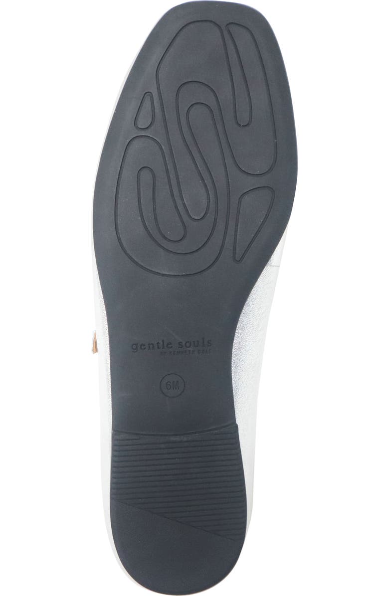 Gentle Souls Wynona Mary Jane Flat, Alternate, color, Silver Leather