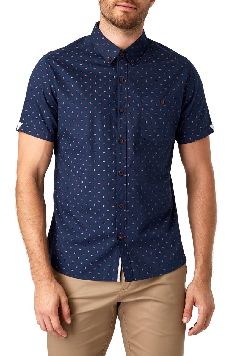 7 Diamonds Tempted Slim Fit Sport Shirt, Main, color, 