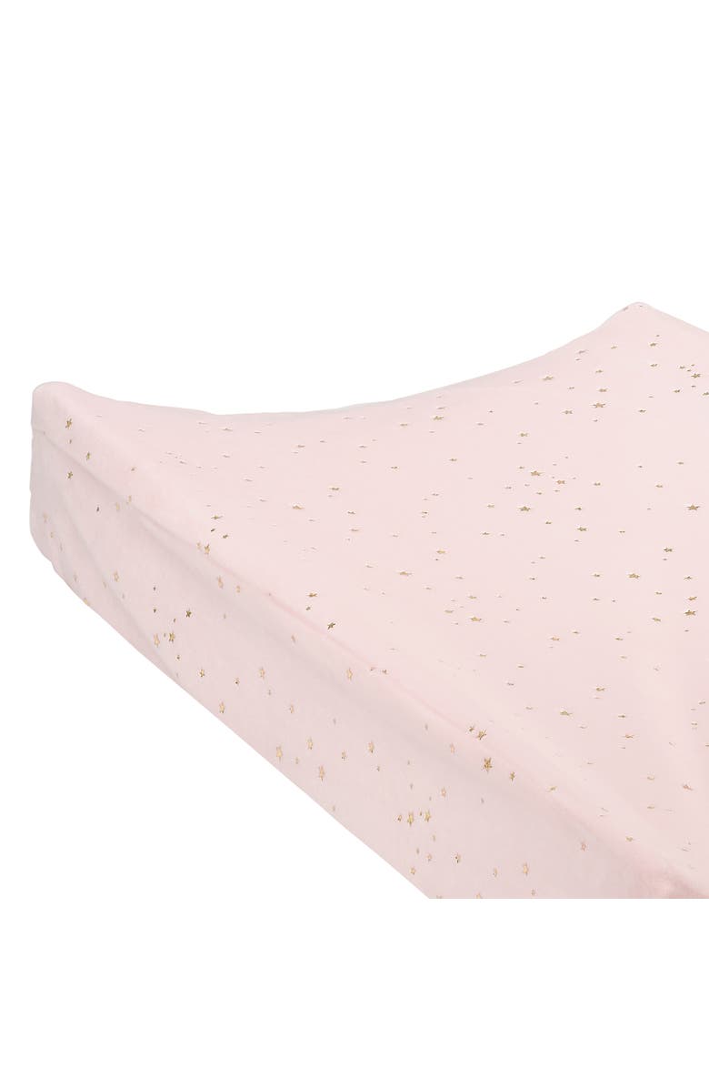 Lambs & Ivy Ballerina Baby Stars Soft Changing Pad Cover, Alternate, color, Pink