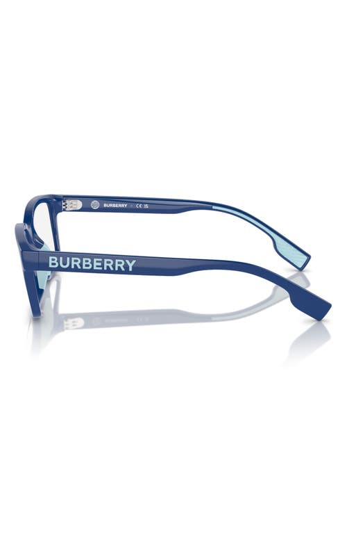 Burberry 48mm Rectangular Optical Glasses In Blue