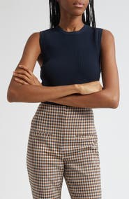 Veronica Beard Rib Sweater Tank