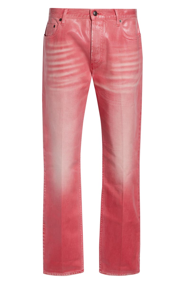 Burberry Randolph Coated Slim Fit Jeans, Main, color, Cherry Pink
