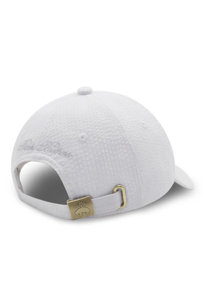 Seersucker Baseball Cap, Alternate, color, WHITE