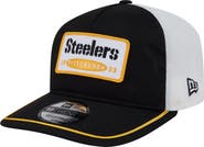 New Era Men's New Era Black/White Pittsburgh Steelers Patch 19TWENTY Adjustable Hat