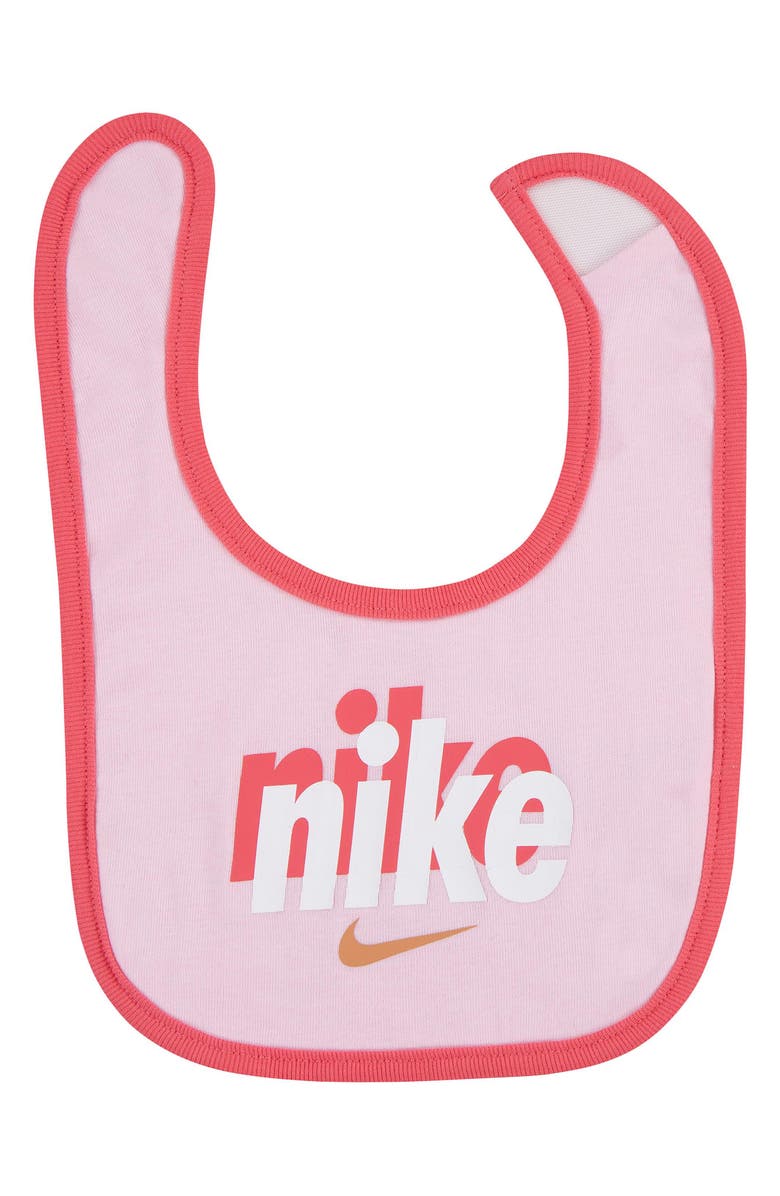 Nike Logo Print Layette Set, Alternate, color, 