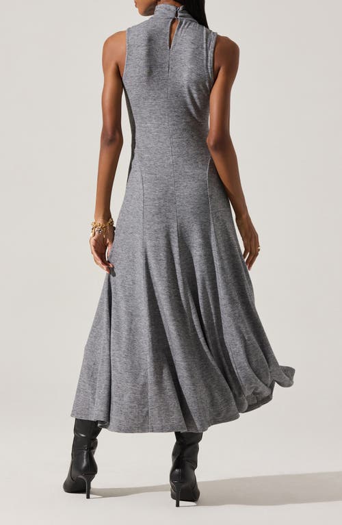Astr The Label Haylie Turtleneck Knit Dress In Gray
