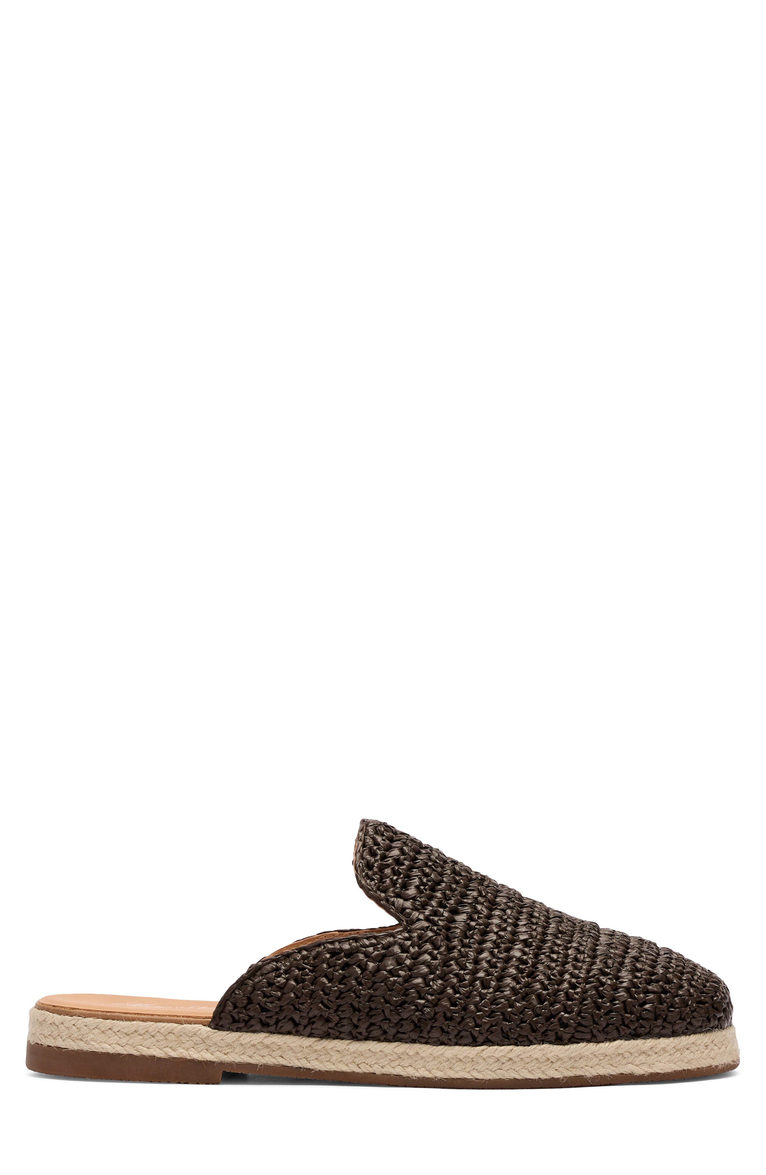 MARC NOLAN Bahia Woven Raffia Mule, Alternate, color, Brown Raffia