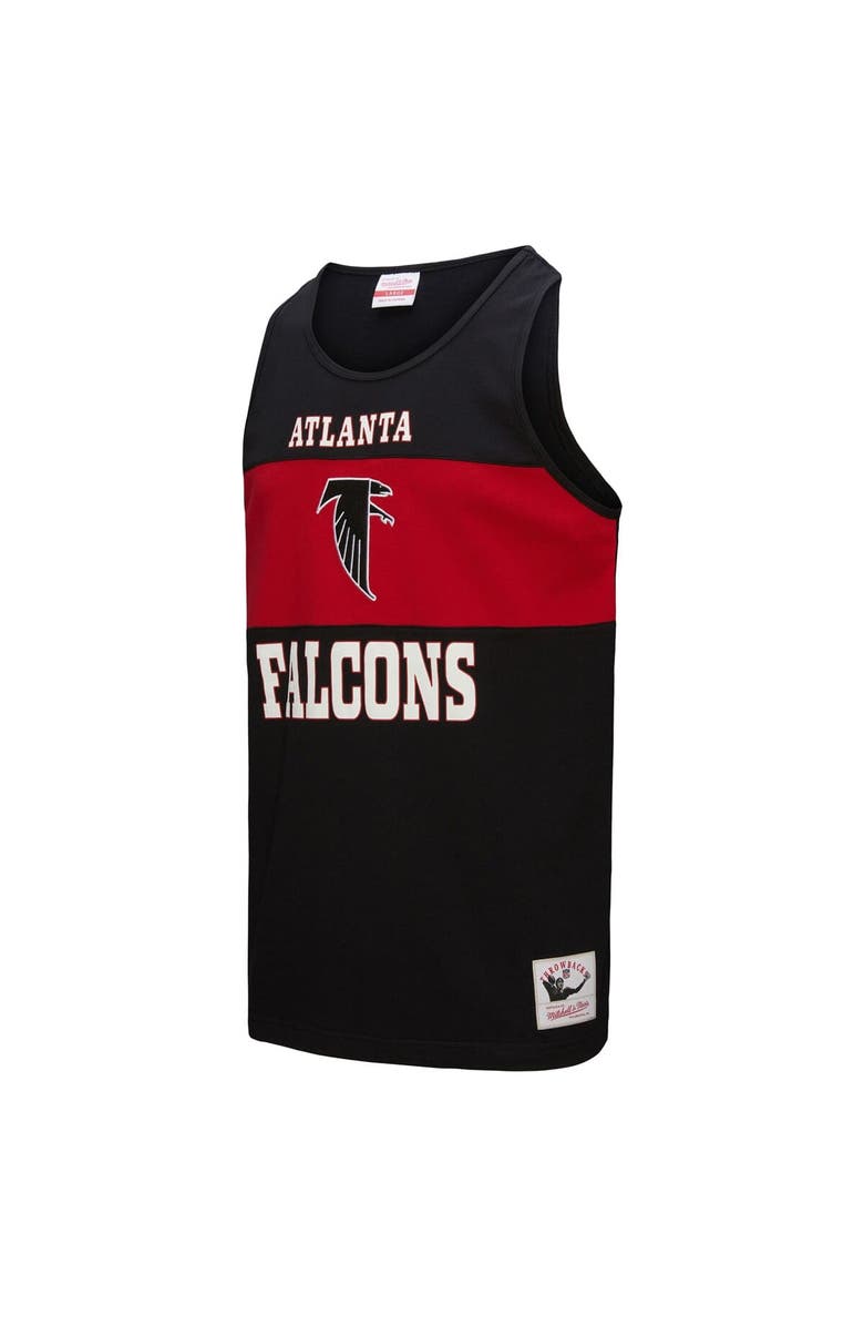 Mitchell & Ness Men's Mitchell & Ness Black Atlanta Falcons Retro Colorblock Tank Top, Alternate, color, Black