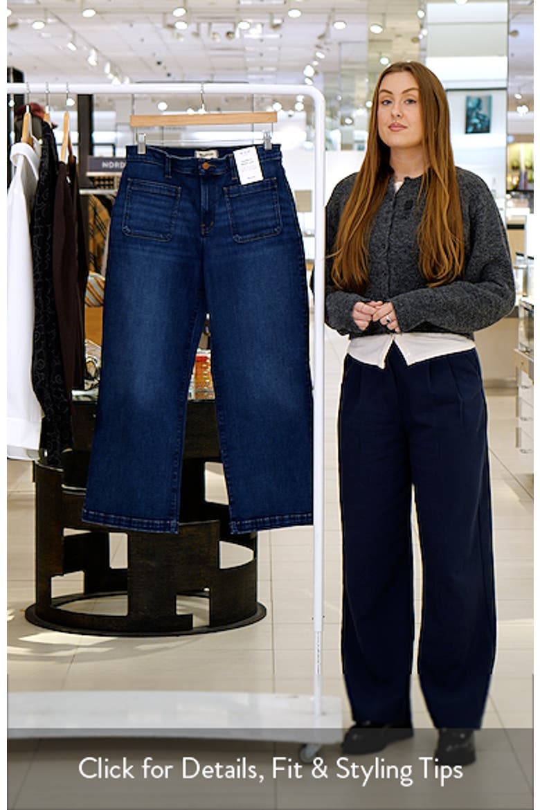 The Emmett Patch Pocket High Waist Wide Leg Jeans video