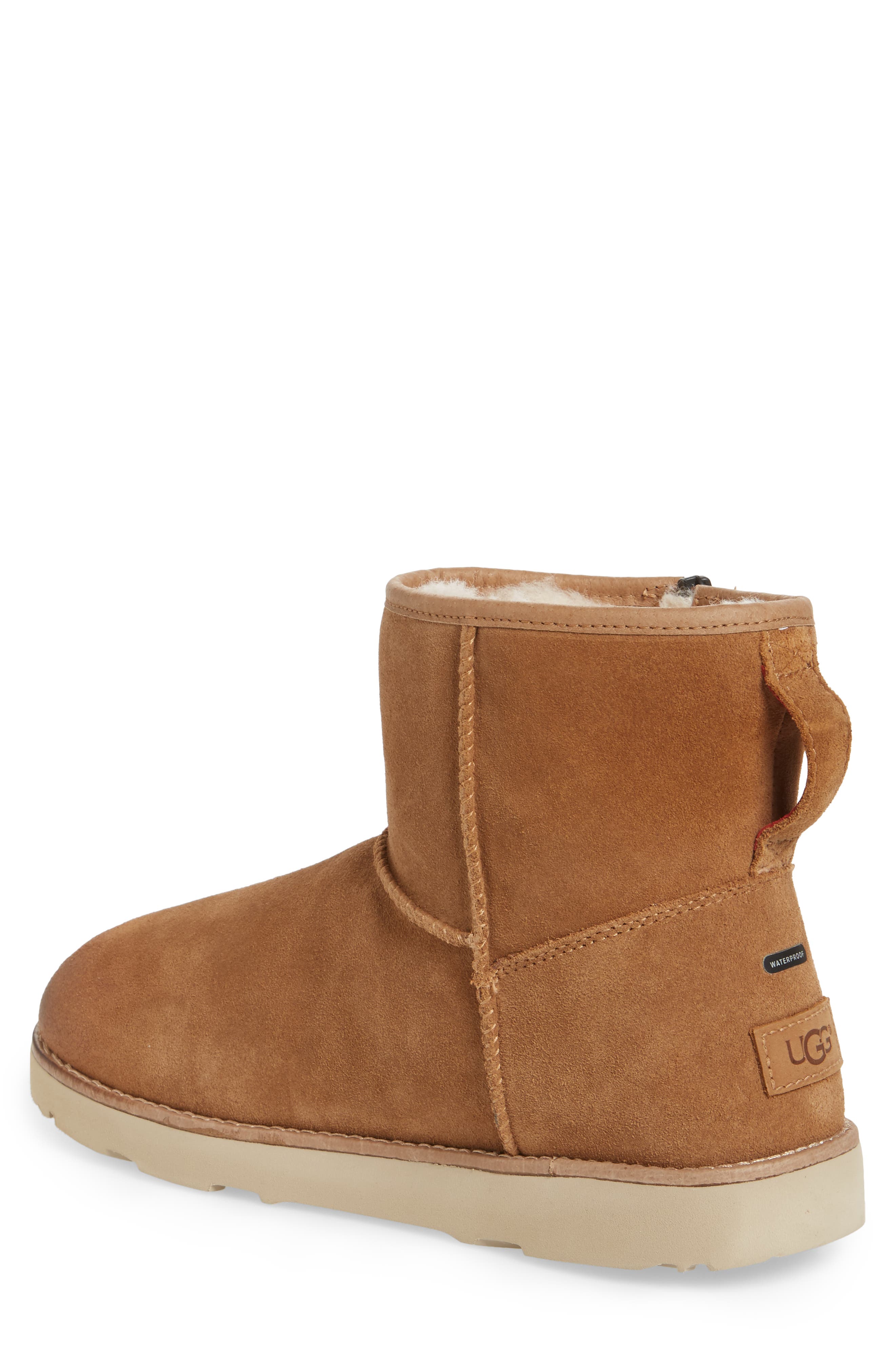 Mini Zip Waterproof Boot, Alternate, color, CHESTNUT