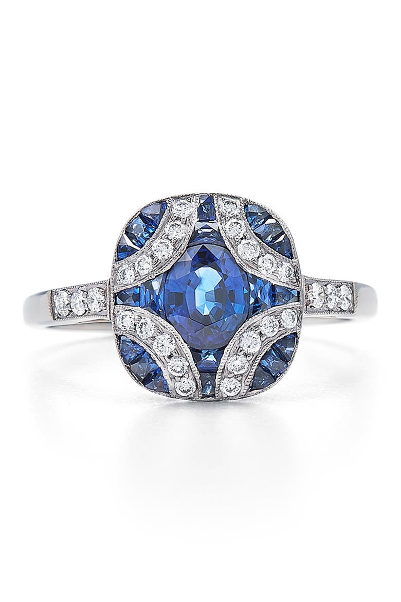 Blue Sapphire & Diamond Argyle Cocktail Ring, Alternate, color, BLUE SAPPHIRE