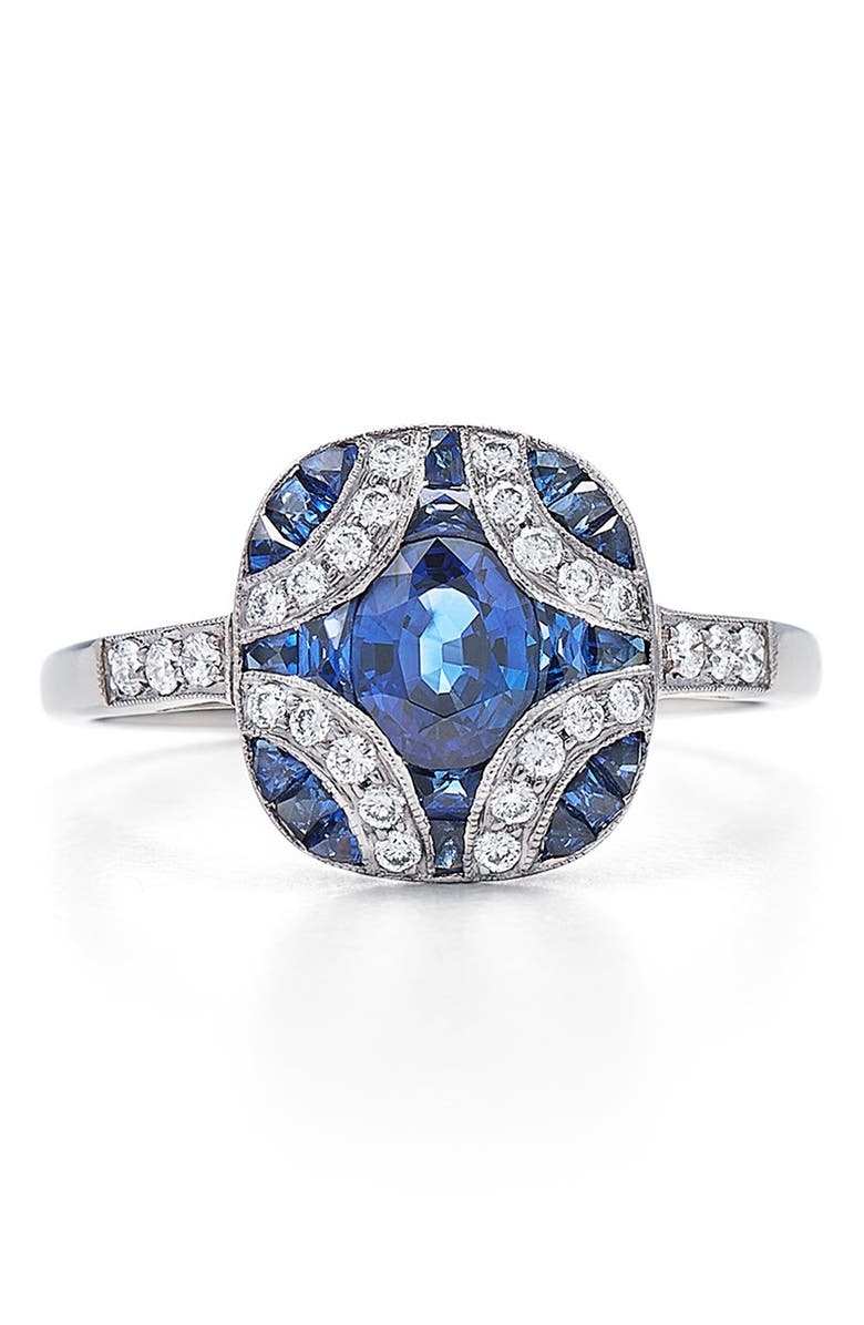 Kwiat Blue Sapphire & Diamond Argyle Cocktail Ring, Alternate, color,