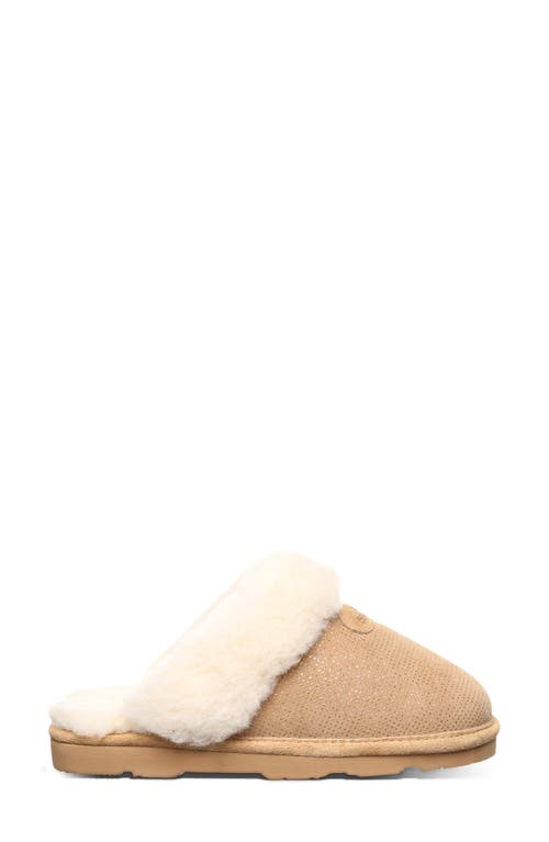 Bearpaw Loki Leopard Print Genuine Shearling Lined Suede Slipper In Brown