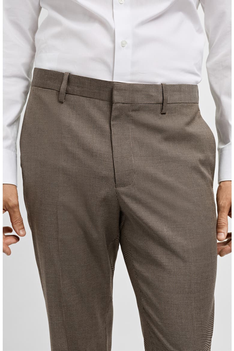 Herringbone Super Slim Fit Pants, Alternate, color, BEIGE