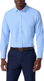 Mizzen+Main Bateman Trim Fit Performance Button-Up Shirt
