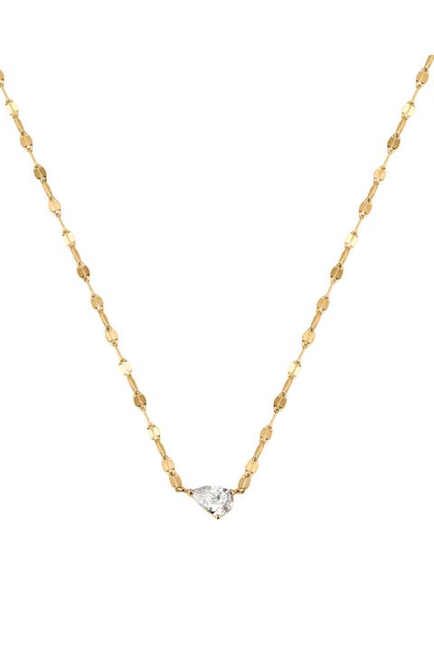 Dew Drop Solitaire Necklace