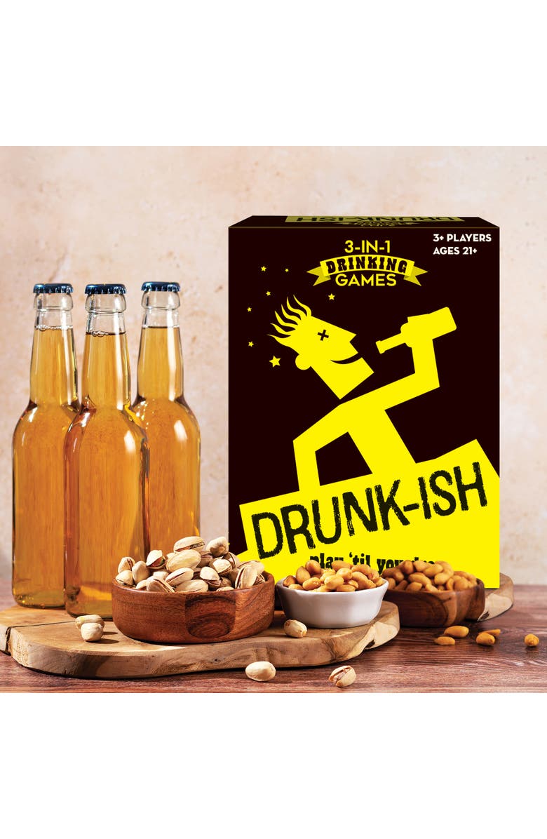 Outset Drunkish 3In1 Drinking Games, 3+ Players, Alternate, color, Multicolored