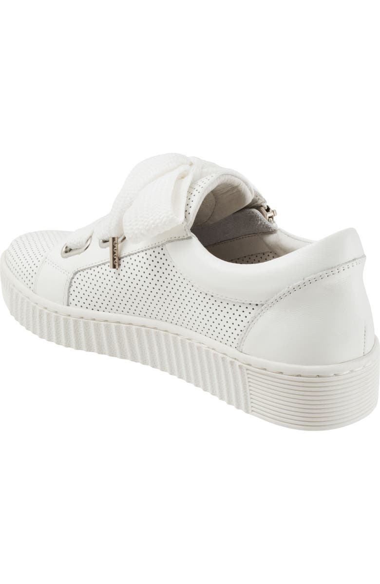 EOS FOOTWEAR Jovi Perforated Leather Sneaker, Alternate, color, White