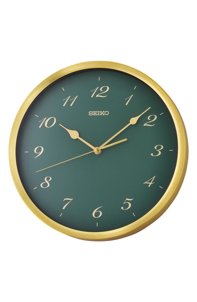 Seiko Jewel Tone Wall Clock, Main, color, 