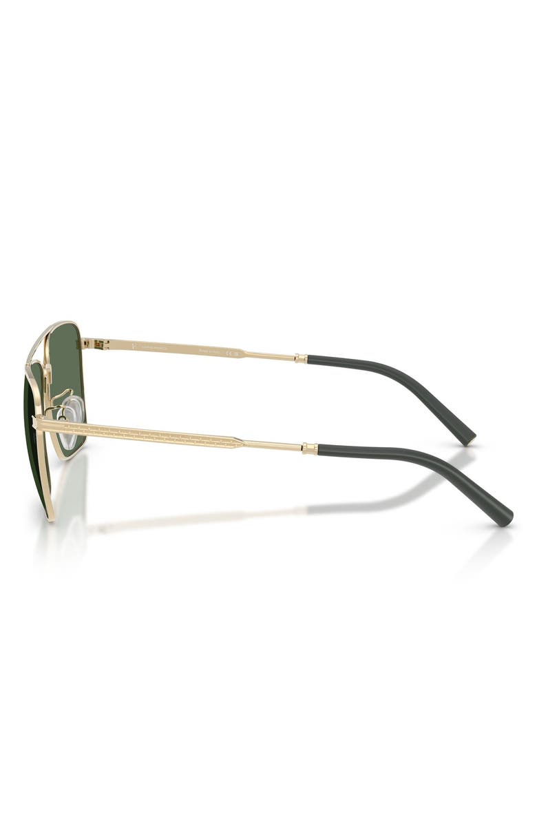 Oliver Peoples x Roger Federer R-15 Polarized 56mm Square Sunglasses, Alternate, color, Brushed Gold / Polar