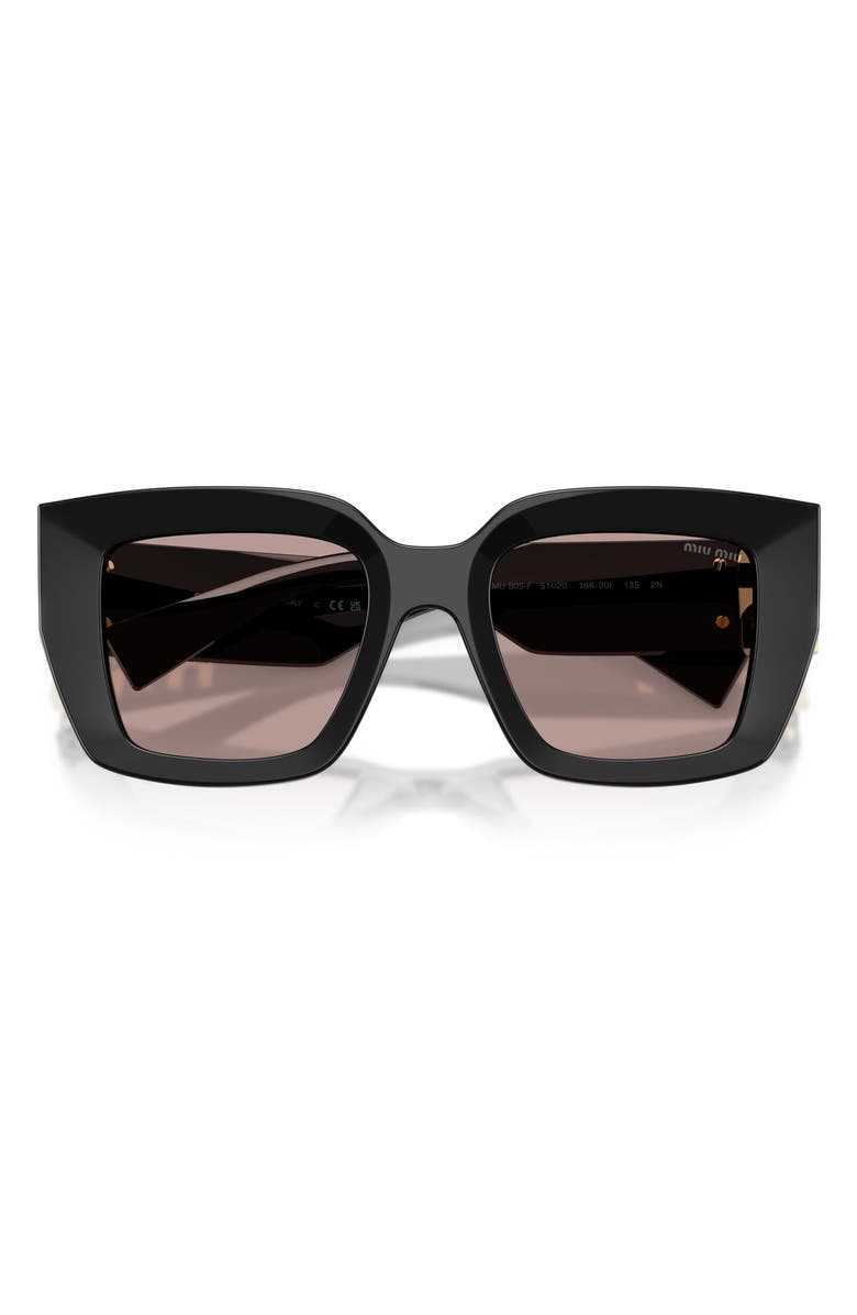 Miu Miu 51mm Gradient Square Sunglasses, Alternate, color, 