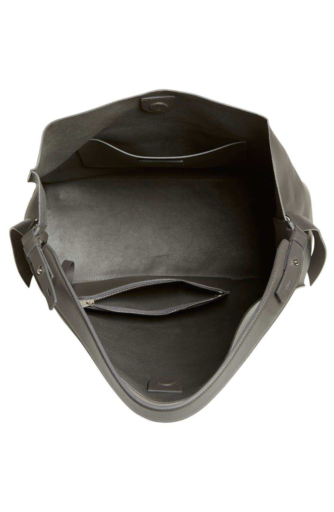 AllSaints 'Paradise North/South' Leather Tote, Alternate, color, 