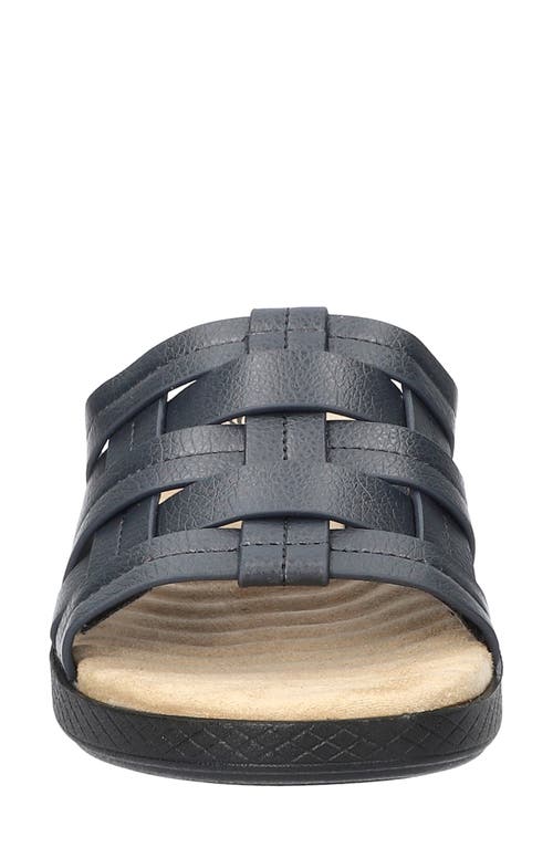 Shop Easy Street Maha Slide Sandal In Navy