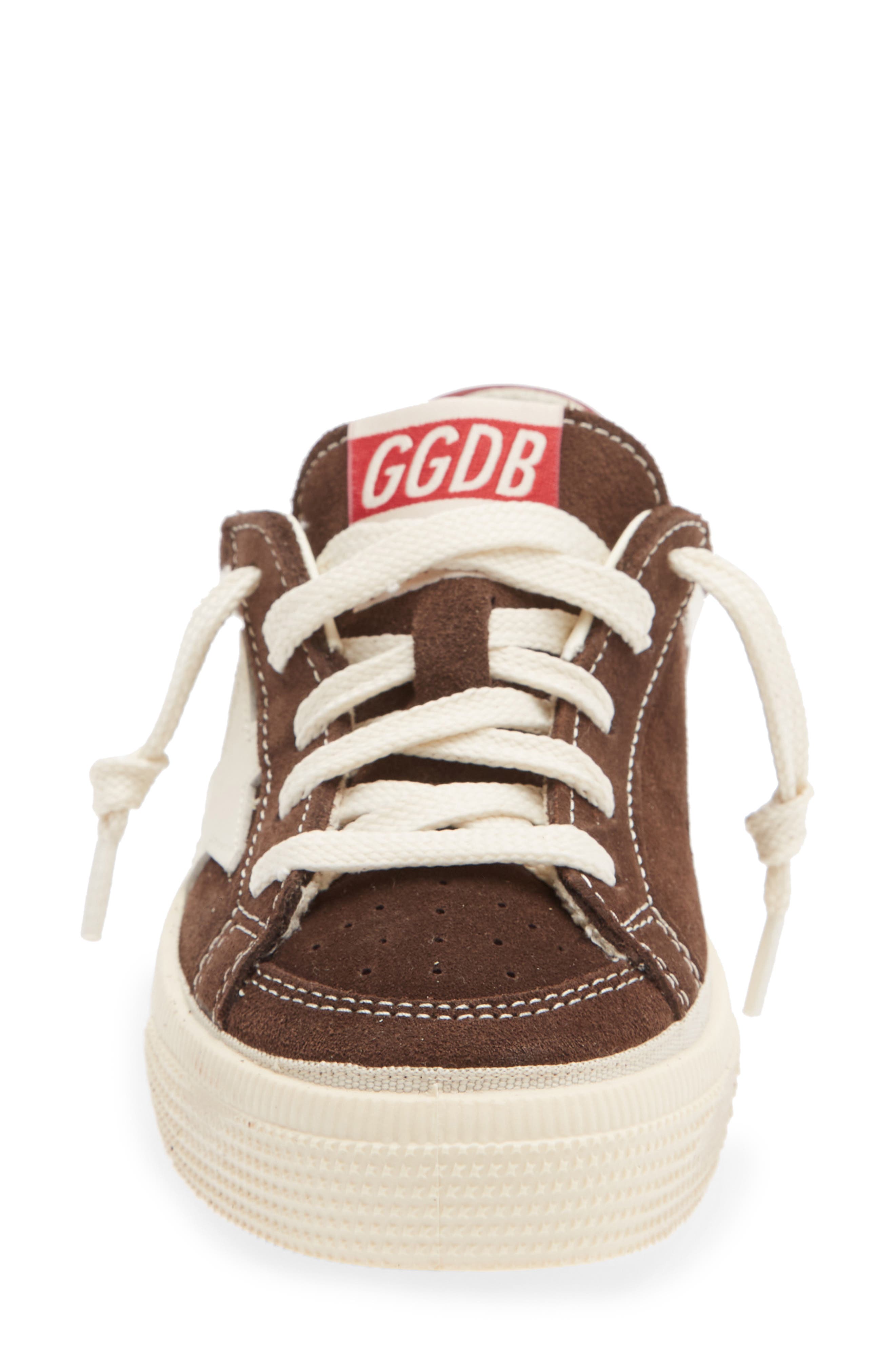 Kids' May Sneaker, Alternate, color, BROWN/ WHITE/ RED