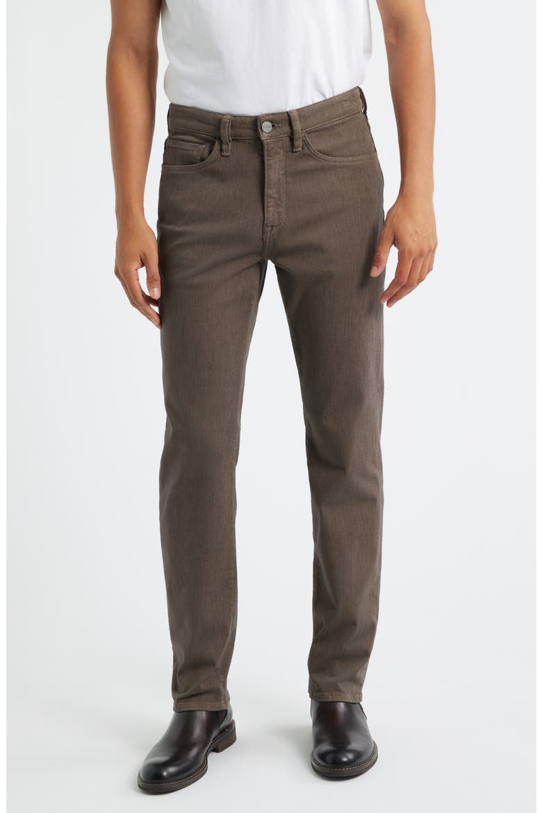 Charisma Relaxed Straight Leg Twill Pants, Main, color, COFFEE DIAGONAL