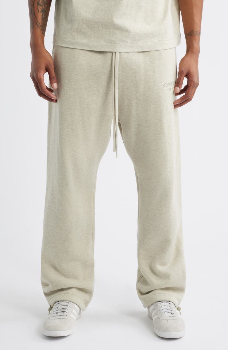 Fear of God Essentials Relaxed Fleece Sweatpants, Main, color, Heather Stone