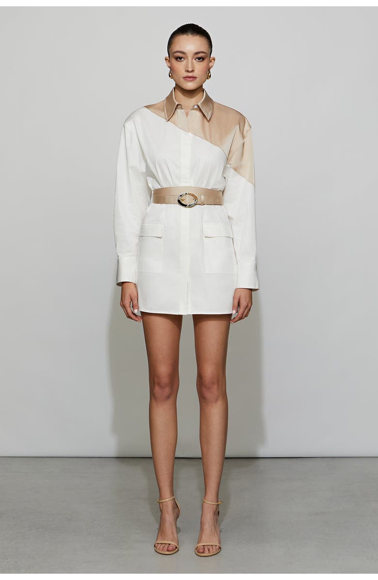 Et Ochs Halle Dress, Main, color, Vanilla/White