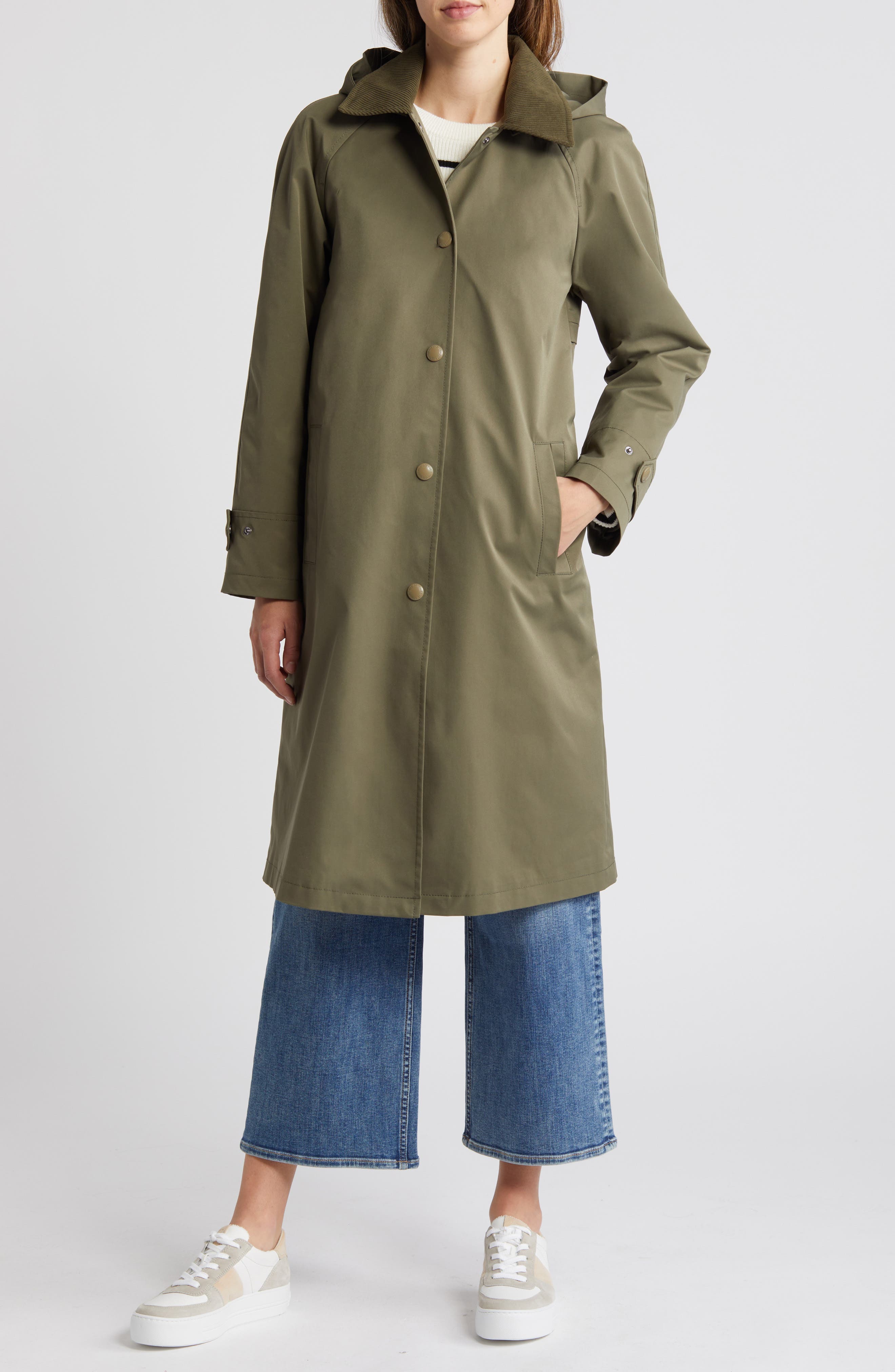 Sam Edelman Mac Longline Coat with Removable Hood
