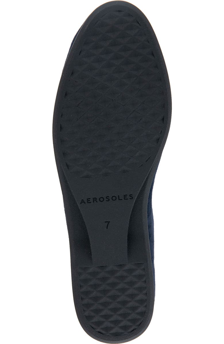 Aerosoles Novia Ballet Flat, Alternate, color, Navy Suede
