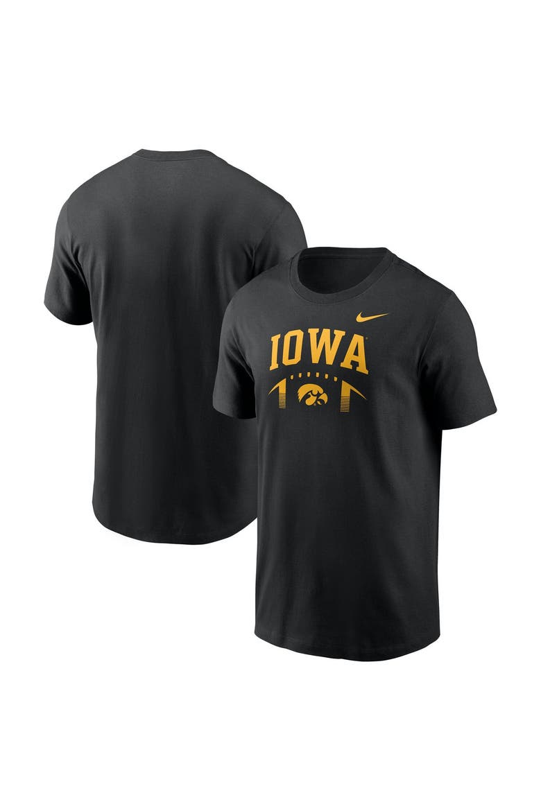Men's Nike  Black Iowa Hawkeyes Primetime Football Icon T-Shirt, Alternate, color, Black