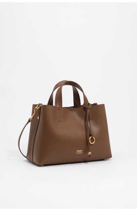 Large Leather Chihuahua Tote