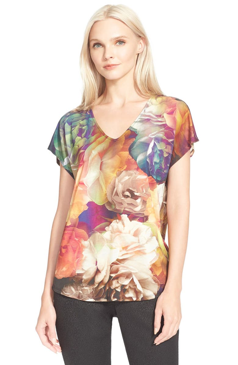 Ted Baker London Ted Baker 'Zooie Bloom' Floral Print Tee, Main, color, 