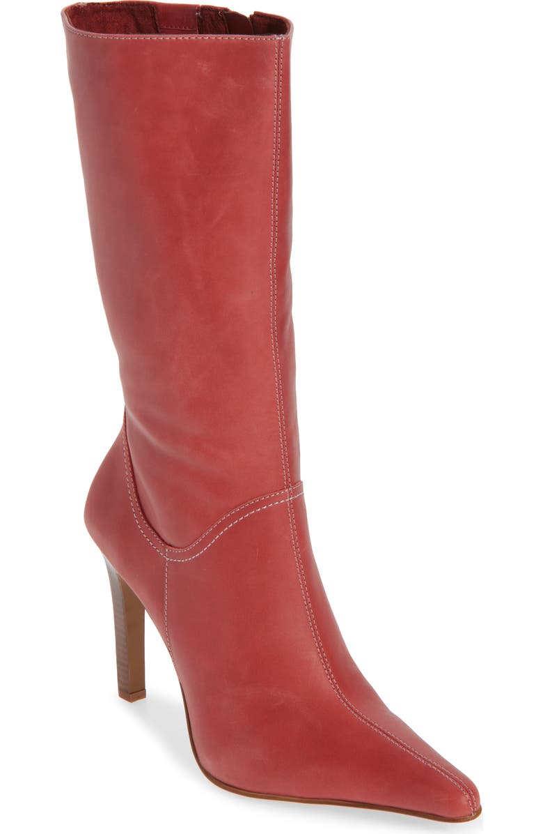 Jeffrey Campbell Dotty Boot, Main, color, Dusty Red