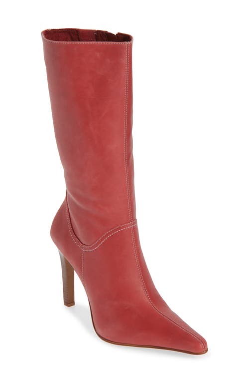 Jeffrey Campbell Dotty Boot In Red