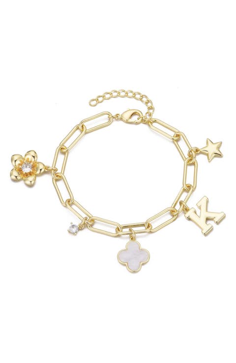 Initial Charm Bracelet