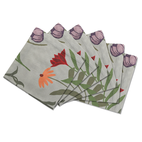 Napkins Picnic on the Meadow Offcut Version - Set of 6