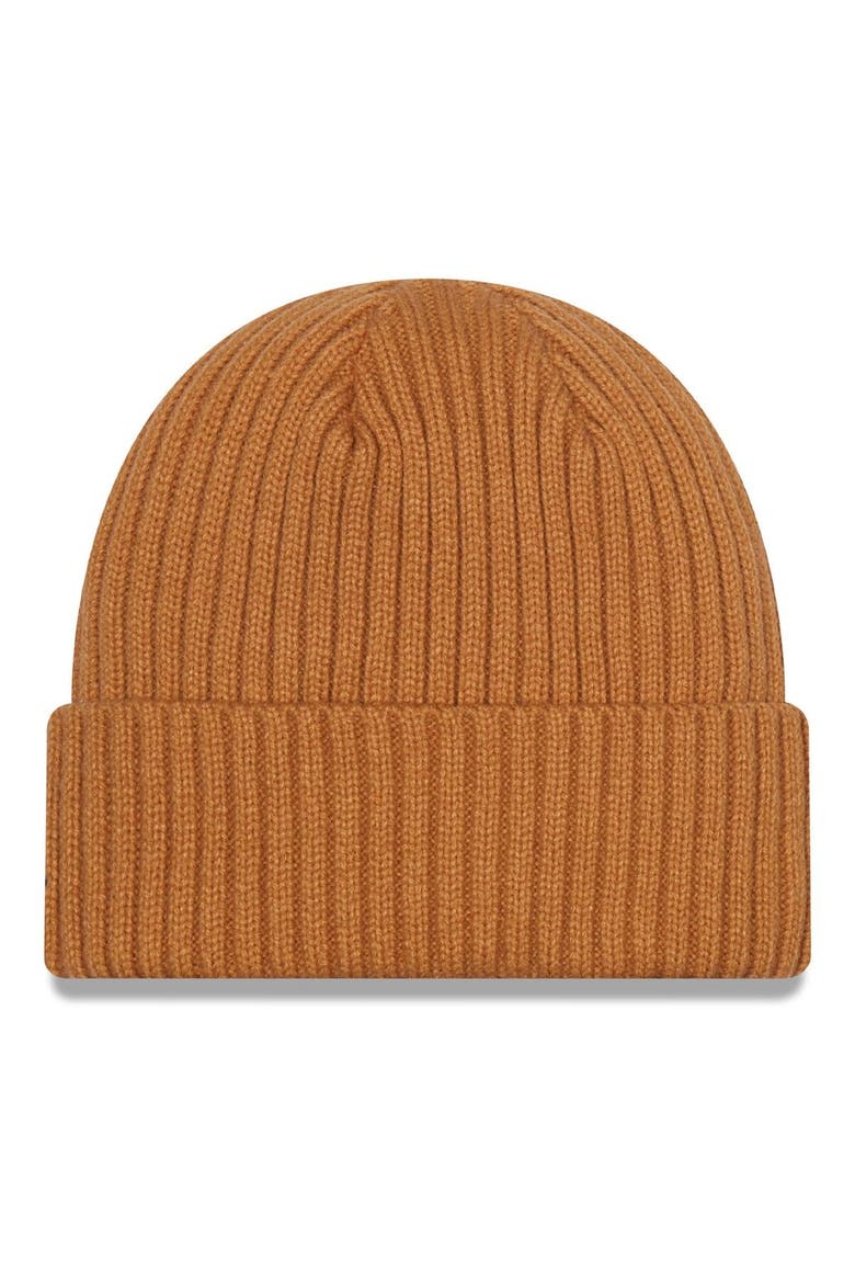 Men's New Era Brown Dallas Cowboys Core Classic Cuffed Knit Hat, Alternate, color, Brown