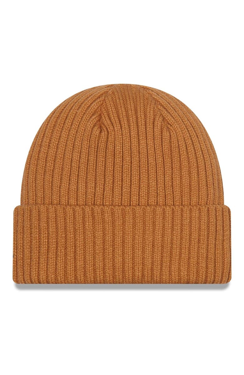 New Era Men's New Era Brown Dallas Cowboys Core Classic Cuffed Knit Hat, Alternate, color, 