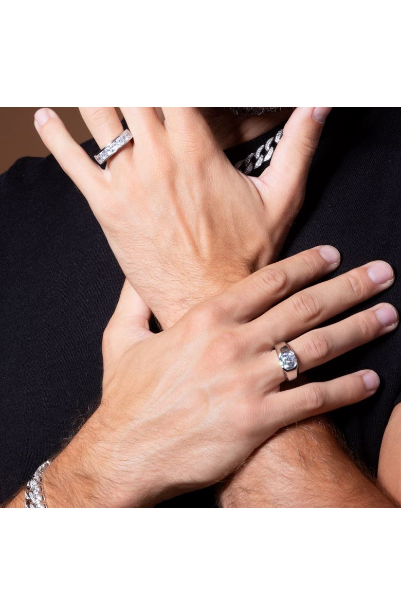 Anna Zuckerman 3 Carat Presidential Ring in Platinum, Alternate, color, G/H Color Crystalline